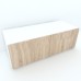 Armonia Comoda alba cu 2 usi cu sistem "PUSH TO OPEN" fronturi MDF Sonoma